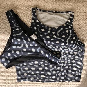 Xcelwetsuits size L crop top and bottom